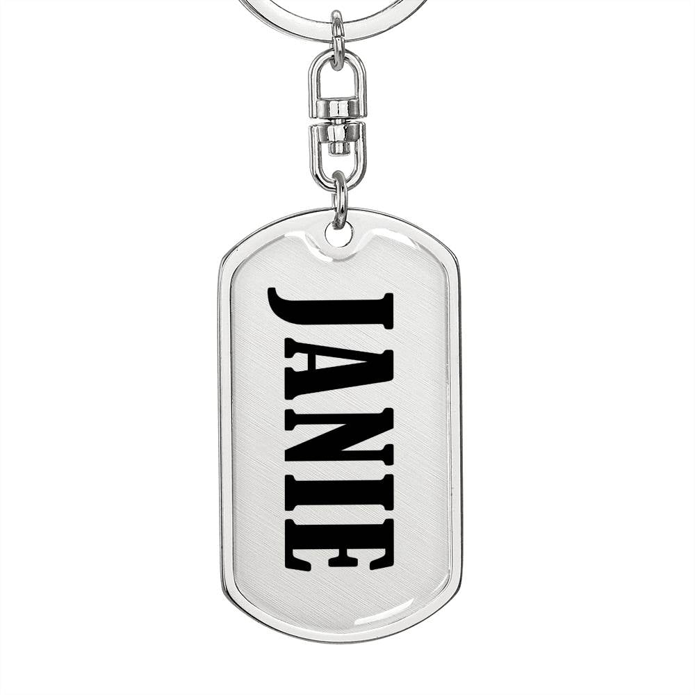 Janie v01 - Luxury Dog Tag Keychain