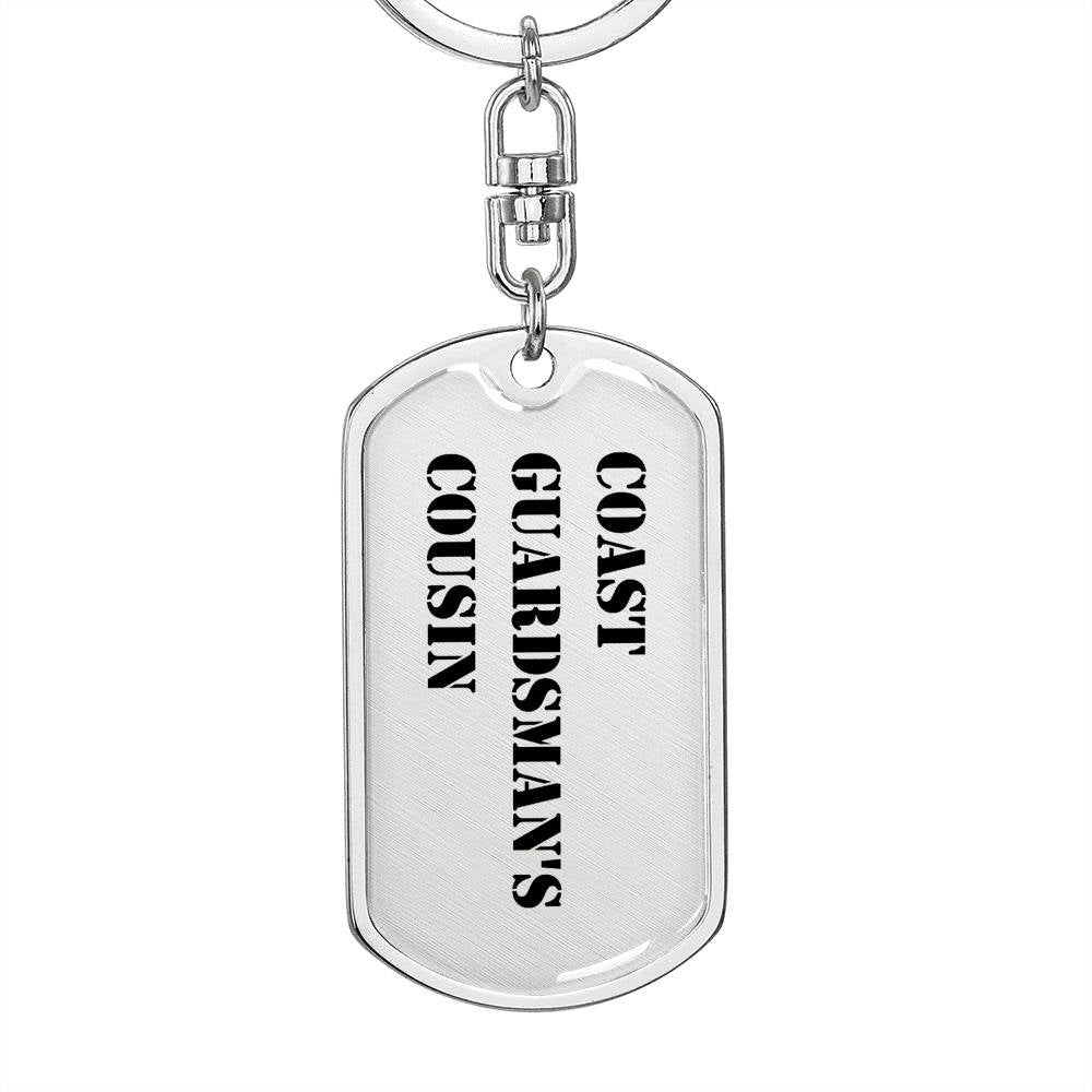 Coast Guardsman's Cousin - Luxury Dog Tag Keychain