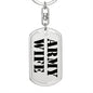 Army Wife - Luxury Dog Tag Keychain