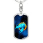 Zodiac Sign Cancer - Luxury Dog Tag Keychain