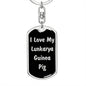 Love My Lunkarya Guinea Pig v2 - Luxury Dog Tag Keychain