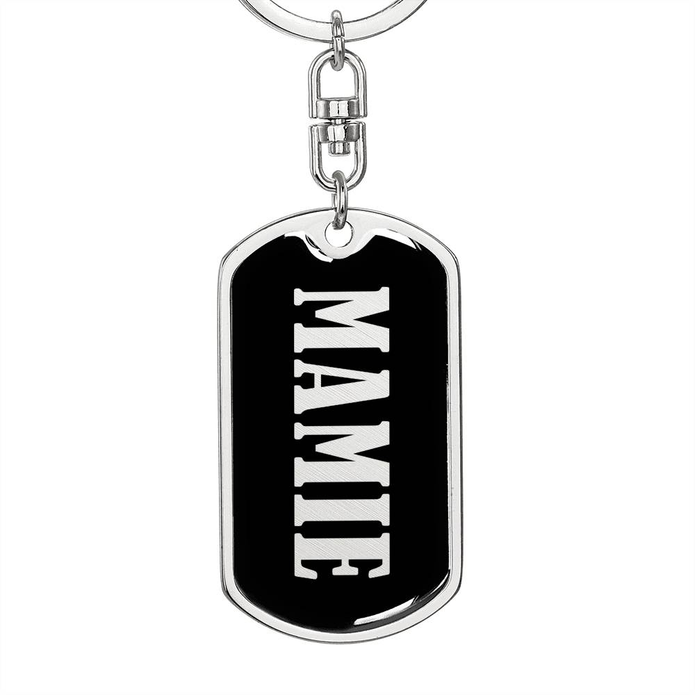 Mamie v02 - Luxury Dog Tag Keychain