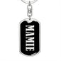 Mamie v02 - Luxury Dog Tag Keychain