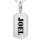 Joel - Luxury Dog Tag Keychain