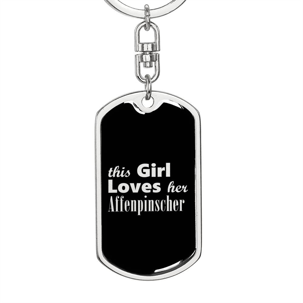 Affenpinscher v2 - Luxury Dog Tag Keychain