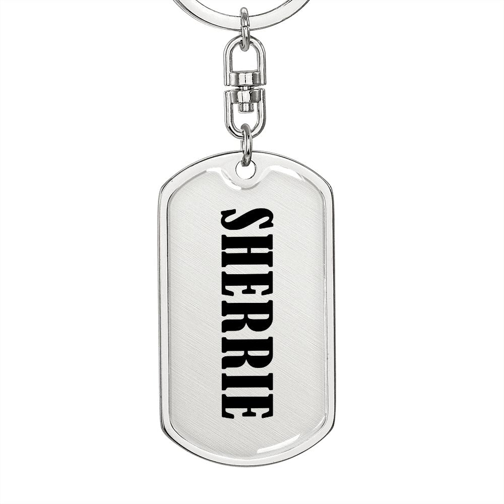 Sherrie v01 - Luxury Dog Tag Keychain