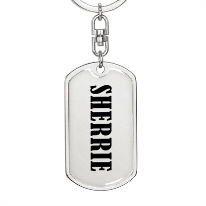 Sherrie v01 - Luxury Dog Tag Keychain