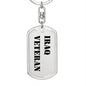 Iraq Veteran - Luxury Dog Tag Keychain