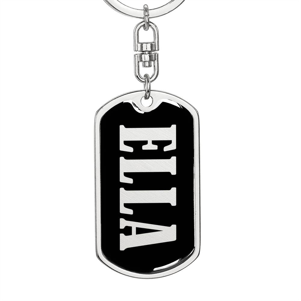 Ella v02 - Luxury Dog Tag Keychain