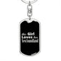 Newfoundland v2 - Luxury Dog Tag Keychain