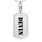 Devin - Luxury Dog Tag Keychain