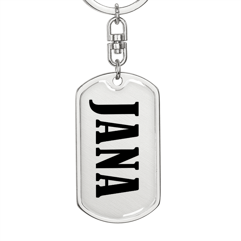 Jana v01 - Luxury Dog Tag Keychain