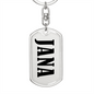 Jana v01 - Luxury Dog Tag Keychain