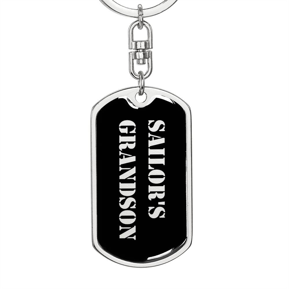 Sailor's Grandson v2 - Luxury Dog Tag Keychain