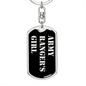 Army Ranger's Girl v2 - Luxury Dog Tag Keychain