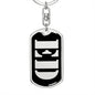Ed v3 - Luxury Dog Tag Keychain