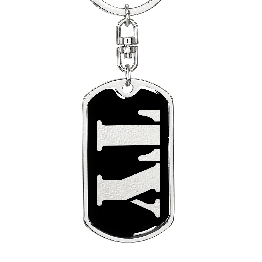 Ty v2 - Luxury Dog Tag Keychain