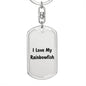 Love My Rainbowfish - Luxury Dog Tag Keychain
