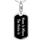 Yorkie's Home v2 - Luxury Dog Tag Keychain