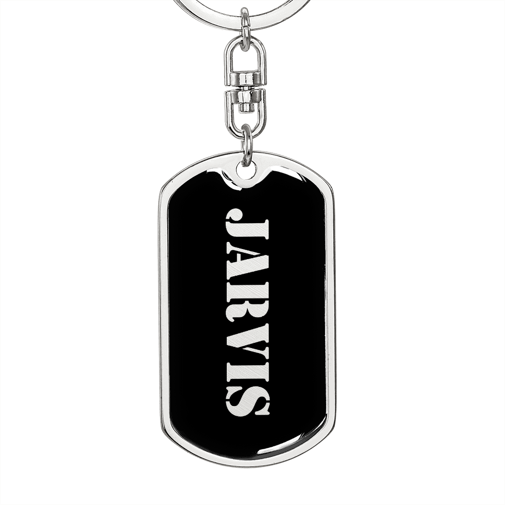 Jarvis v2 - Luxury Dog Tag Keychain