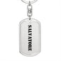 Salvatore - Luxury Dog Tag Keychain