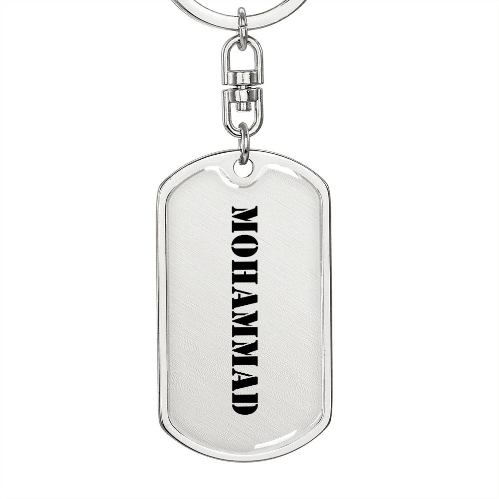 Mohammad - Luxury Dog Tag Keychain