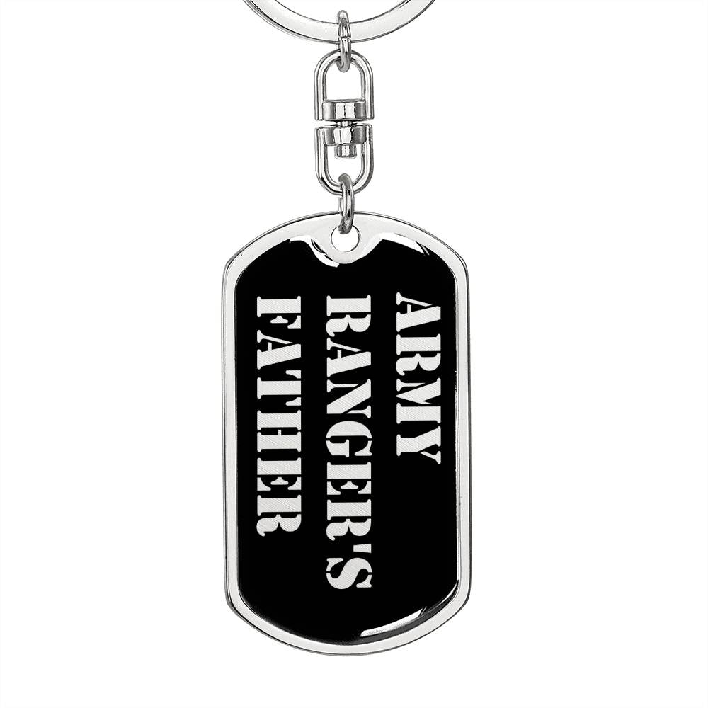 Army Ranger's Father v2 - Luxury Dog Tag Keychain