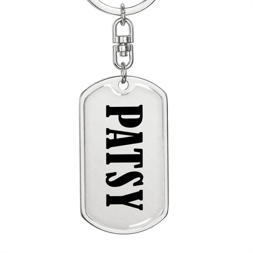 Patsy v01 - Luxury Dog Tag Keychain
