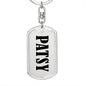 Patsy v01 - Luxury Dog Tag Keychain