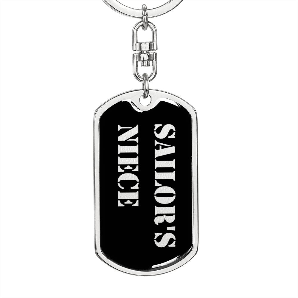 Sailor's Niece v2 - Luxury Dog Tag Keychain