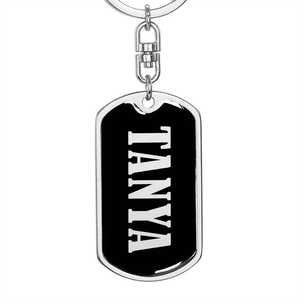 Tanya v02 - Luxury Dog Tag Keychain
