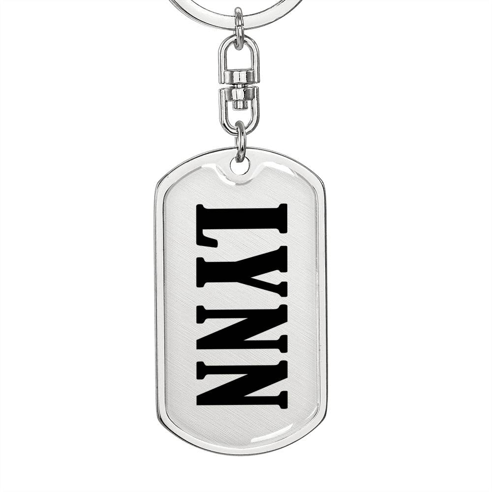 Lynn v01 - Luxury Dog Tag Keychain