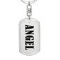 Angel v01 - Luxury Dog Tag Keychain