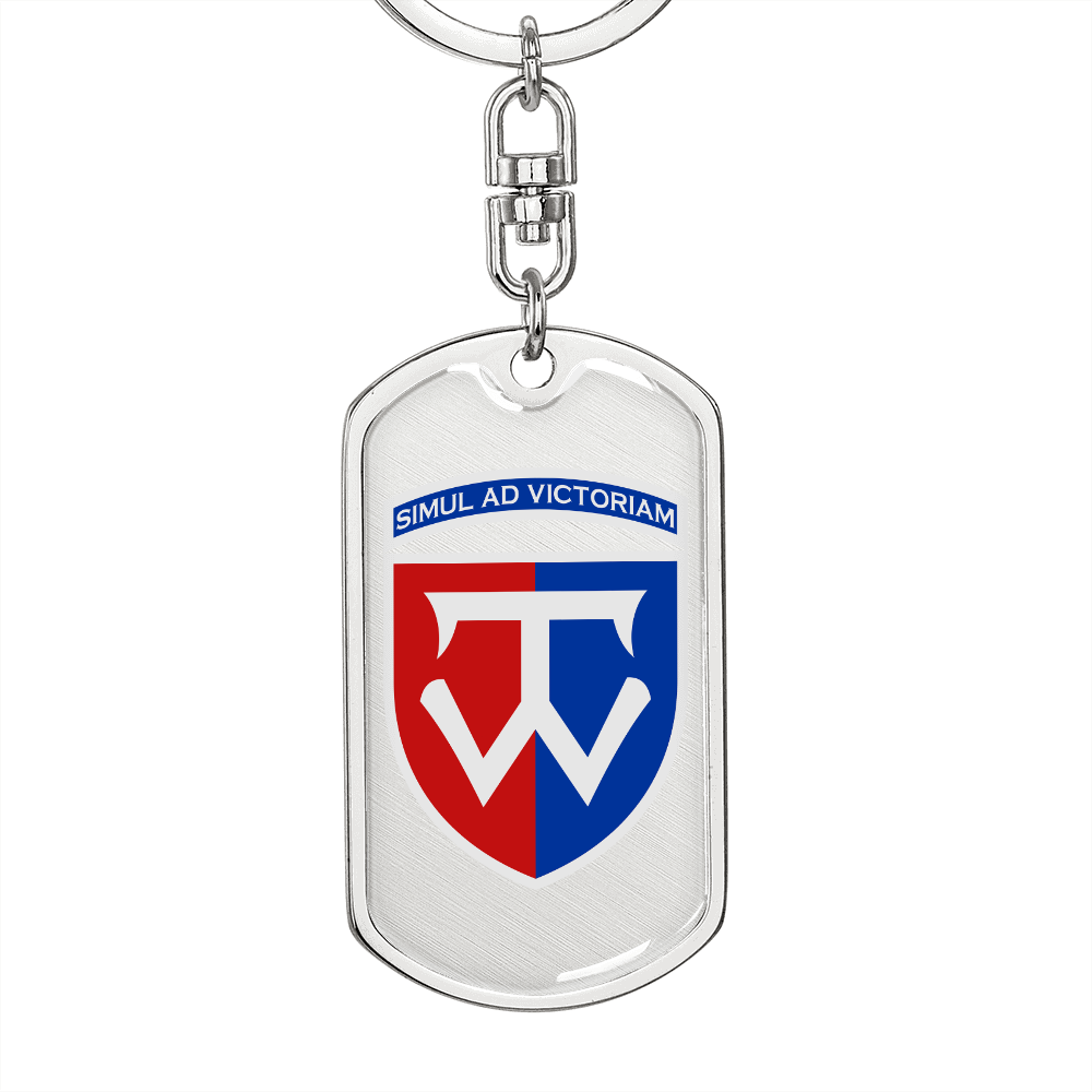 58th Motorized Infantry Brigade (Ukraine) - Luxury Dog Tag Keychain