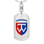 58th Motorized Infantry Brigade (Ukraine) - Luxury Dog Tag Keychain