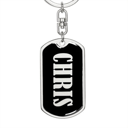 Chris v02 - Luxury Dog Tag Keychain