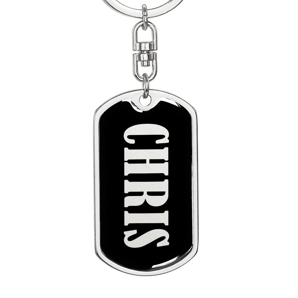 Chris v02 - Luxury Dog Tag Keychain
