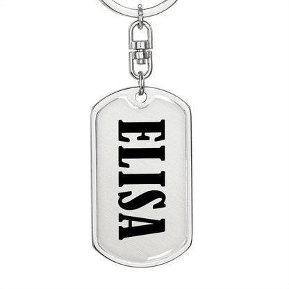 Elisa v01 - Luxury Dog Tag Keychain