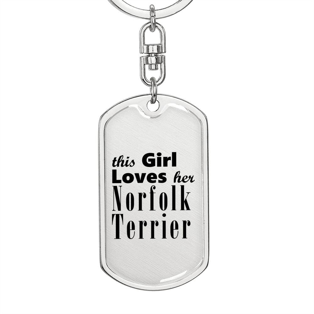 Norfolk Terrier - Luxury Dog Tag Keychain