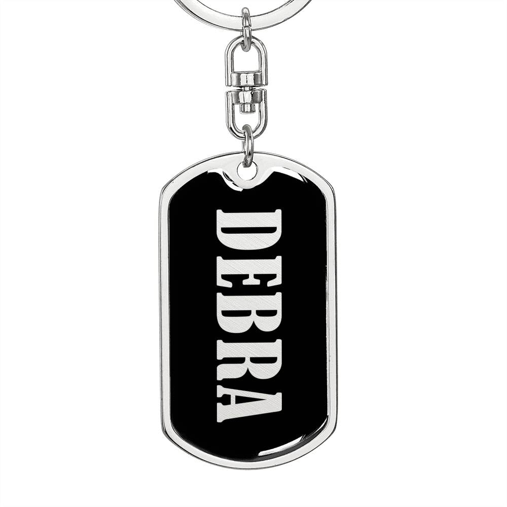 Debra v02 - Luxury Dog Tag Keychain