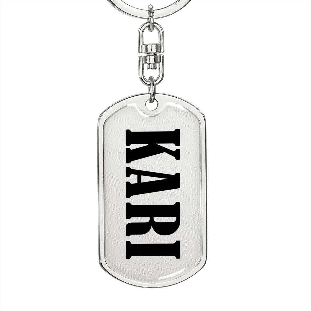 Kari v01 - Luxury Dog Tag Keychain