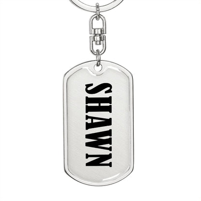 Shawn v01 - Luxury Dog Tag Keychain