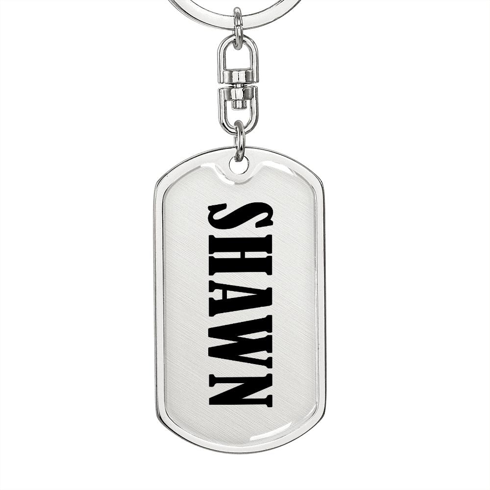Shawn v01 - Luxury Dog Tag Keychain