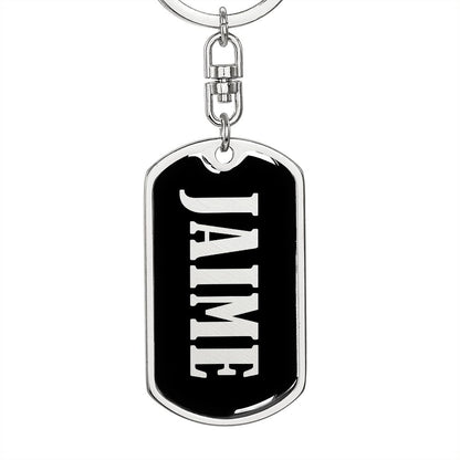 Jaime v02 - Luxury Dog Tag Keychain