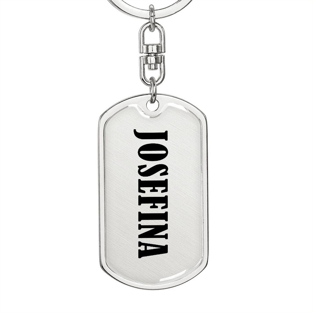 Josefina v01 - Luxury Dog Tag Keychain