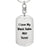 Love My Black Sable Mitt Ferret - Luxury Dog Tag Keychain