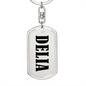 Delia v01 - Luxury Dog Tag Keychain