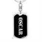 Oscar v3 - Luxury Dog Tag Keychain