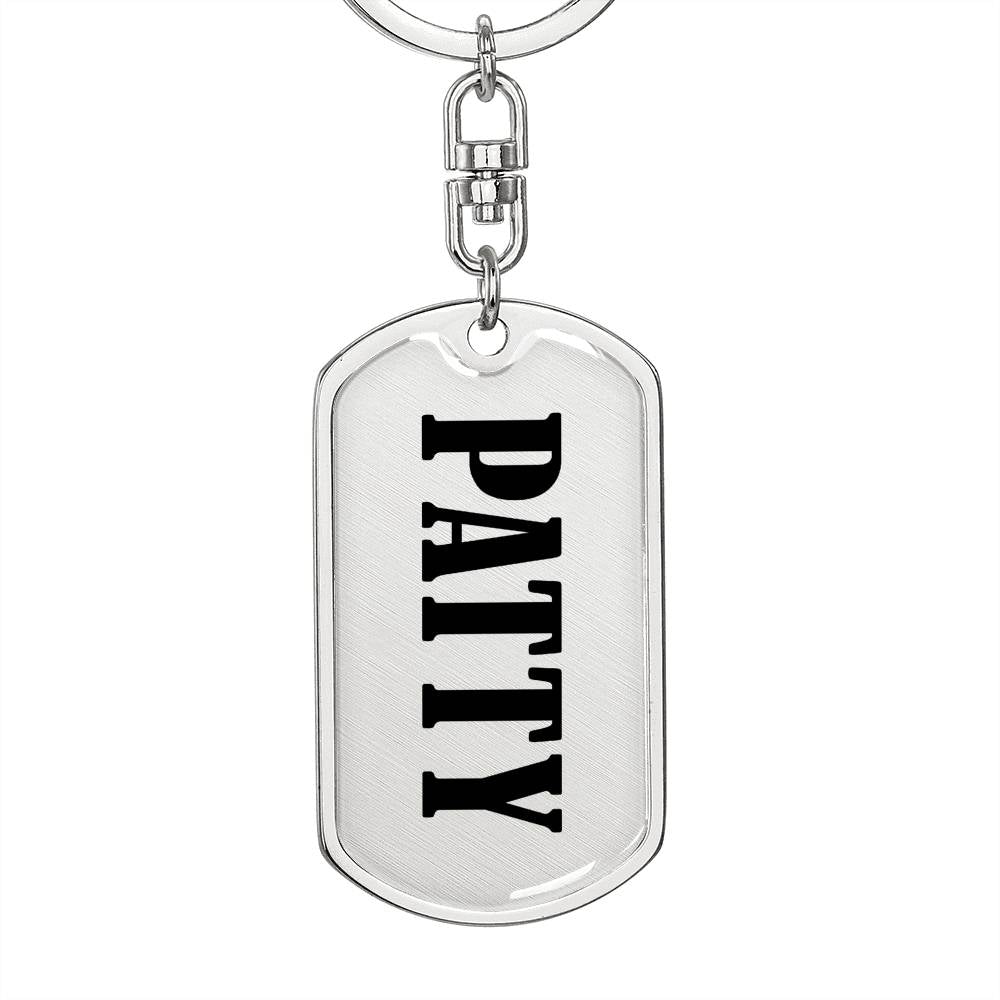 Patty v01 - Luxury Dog Tag Keychain
