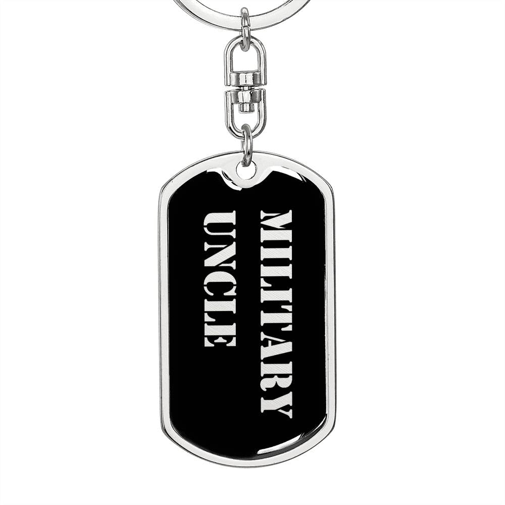 Military Uncle v2 - Luxury Dog Tag Keychain